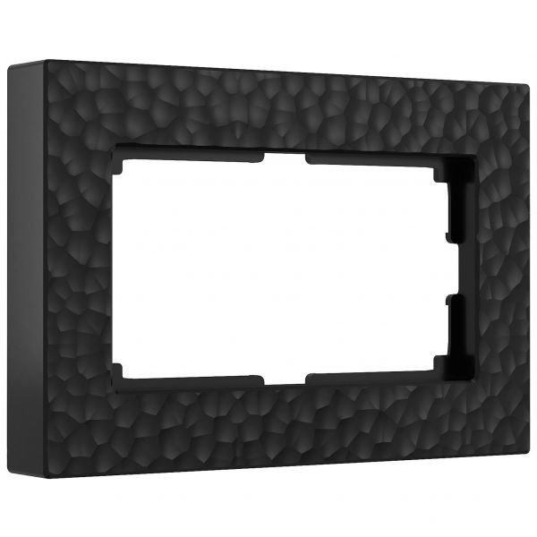 Рамка для двойной розетки (черный) Werkel W0082408