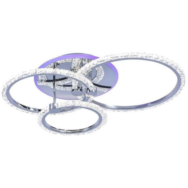 Потолочный светодиодный светильник 18027/3 CHR 90W+7W RGB Profit Light